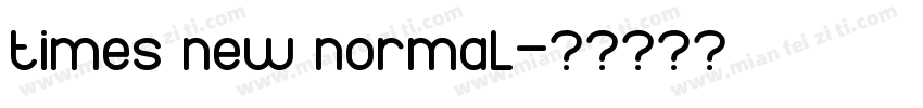 times new normal字体转换